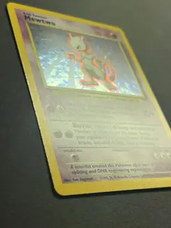 Pokemon TCG Mewtwo Base Set 10/102 Holo Unlimited Holo Rare - LP-NM - Image 3