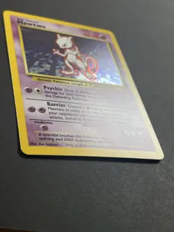Pokemon TCG Mewtwo Base Set 10/102 Holo Unlimited Holo Rare - LP-NM - Image 4