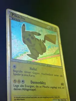 Pikachu PW Holo Pokemon 2010 World Collection -German Korean French/ENGLISH BACK - Image 4