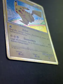 Pikachu PW Holo Pokemon 2010 World Collection -German Korean French/ENGLISH BACK - Image 5
