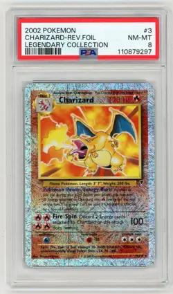 Charizard (3/110) - PSA 8 - 2022 Legendary Reverse Holo - Pokemon - Image 1