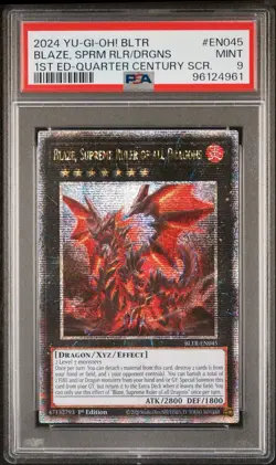Blaze, Supreme Ruler Of All Dragons Yu-Gi-Oh Terminal Revenge BLTR-EN045 PSA 9 - Image 1