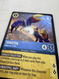 Tamatoa - Happy as a Clam 162/204 Archazia's Island Cold Foil Disney Lorcana - Image 3