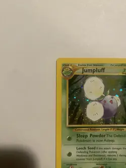 Pokemon TCG Jumpluff Neo Genesis Holo Card 7/111 Unlimited Rare LP - Image 2