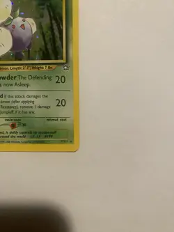 Pokemon TCG Jumpluff Neo Genesis Holo Card 7/111 Unlimited Rare LP - Image 4