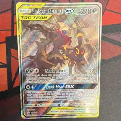 Pokemon Umbreon & Darkrai GX SM241 TAG TEAM Sun & Moon Promo Holo Card - Image 1