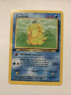 Pokemon TCG Team Rocket #65/82 Psyduck 1st Edition Card - Image 1