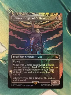 Ultima, Origin of Oblivion Borderless 324 Foil MTG Final Fantasy FIN NM - Image 1