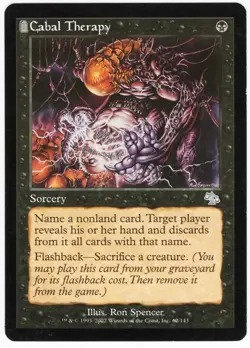 Cabal Therapy 2002 Judgment Black Uncommon Sorcery MTG NM AZ2 - Image 1