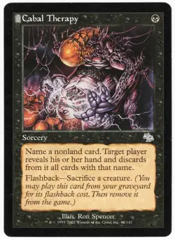 Cabal Therapy 2002 Judgment Black Uncommon Sorcery MTG NM AZ8 - Image 1