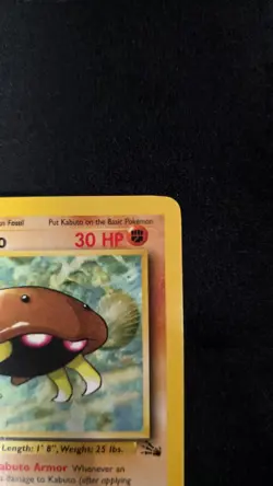 Pokemon TCG Kabuto 1st Edition Fossil Set 50/62 Regular 1999 WOTC Card - Image 2