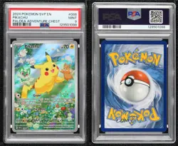 Pikachu (Paldea Adventure Chest) Holo Pokemon Scarlet & Violet Black Star PSA 9 - Image 3