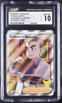 Pokemon 2021 Professor's Research UR-Holo Celebrations #024 CGC 10 - Image 1