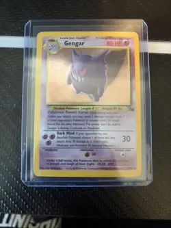Pokemon Gengar TCG Fossil Holo Unlimited Rare - Image 1
