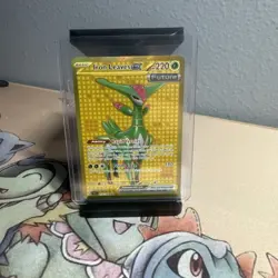 Pokemon TCG Iron Leaves EX Scarlet & Violet Temporal Forces 213/162 - Image 1