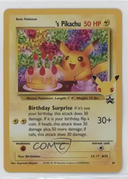 _____'s Pikachu (Wizards Black Star Promo) Pokemon Celebrations #24 - Image 1