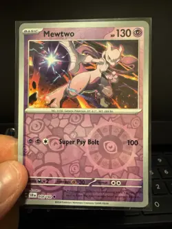 Pokemon TCG Mewtwo Stellar Crown Scarlet & Violet Reverse Holo 059/142 - Image 1