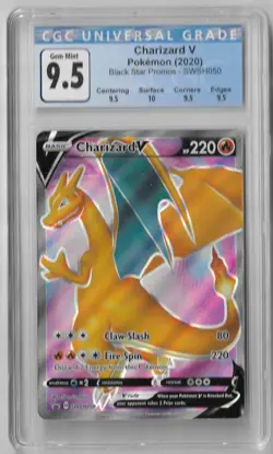 Charizard V SWSH050 CGC 9.5 Pokemon Champion's Path Black Star Promo Sub-grades - Image 1