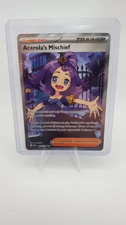 Acerola's Mischief 165/132 - Pokemon TCG - Mega Evolution Ultra Rare Holo - NM - Image 3