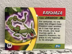 Rayquaza #54 Pokemon Topps Advanced Challenge 2004 - Image 2