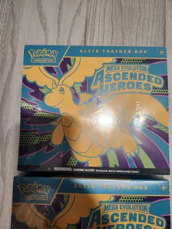 Pokemon Ascended Heroes ETB Elite Trainer Box NEW/SEALED 2 Boxes *IN HAND* - Image 3