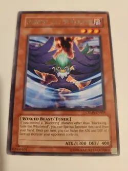 YUGIOH- Blackwing - Gale the Whirlwind - CRMS-EN008 - Rare - 1st Edition - Image 1