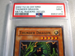 PSA 9 Thunder Dragon MRD-097 1st Ed YuGiOh NA English 2002 Metal Raiders - Image 2