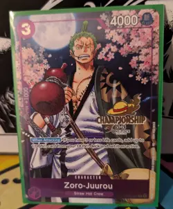 Zoro-Juurou OP05-067 CS 25-26 Event Pack *PROMO CHAMPIONSHIP 25-26 STAMP* NM - Image 1