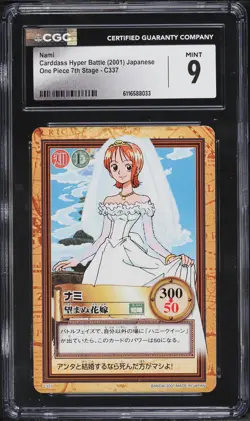 2001 One Piece Japanese Carddass Hyper Battle 7th Stage Nami #C337 CGC 9 MINT - Image 1