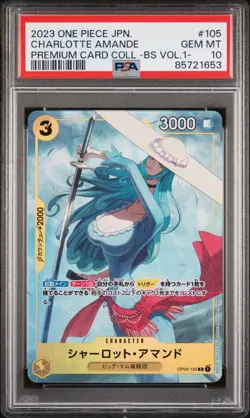 PSA 10 2023 One Piece PC Best Selection Vol 1 Alt Art Charlotte Amande #OP04-105 - Image 1