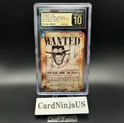 CGC PRISTINE 10 Portgas D. Ace OP13-119 SEC SP Wanted Japanese ONE PIECE 37 - Image 1