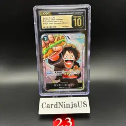 CGC PRISTINE 10 MONKEY D. LUFFY #P-075 SAIKYO JUMP PROMO 2024 ONE PIECE JPN 23 - Image 1