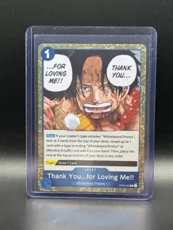 One Piece Two Legends RARE OP08-53 Thank You For Loving Me - Image 1
