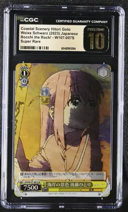 Hitori Goto W107-007S Super Rare Weiss Schwarz Bocchi the Rock! CGC 10 PRISTINE - Image 1