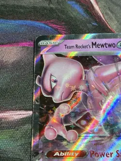 Team Rocket's Mewtwo ex 205 Scarlet & Violet Promo Cards Holo Pokemon Card - Image 2