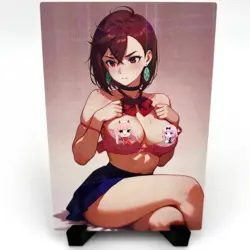 Dandadan Momo Ayase Sexy Hot Anime Waifu Girl Doujin Lewd Goddess Story Art Card - Image 1