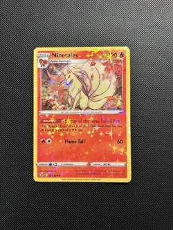 Ninetales 031/264 Swsh08: Fusion Strike Holo Reflective Stars Foil Pokemon Card - Image 1