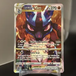 Lucario VSTAR SWSH291 Pokemon Crown Zenith Black Star Promo Card - Image 1