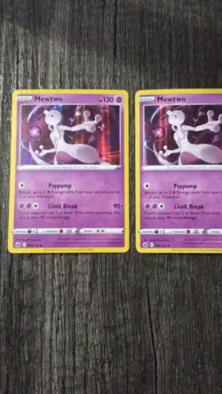 Pokemon TCG Card Game Mewtwo 058/159 Basic Regular x2 Nintendo English - Image 1