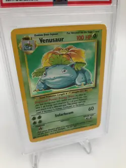 1999 POKEMON GAME Trading Card VENUSAUR - HOLO #15/102 graded slab PSA NM 7 - Image 2