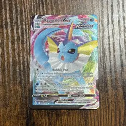 Pokemon TCG Vaporeon VMAX Evolving Skies Holo Ultra Rare Card 030/203 - Image 1