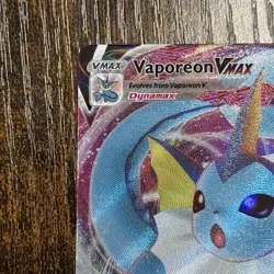 Pokemon TCG Vaporeon VMAX Evolving Skies Holo Ultra Rare Card 030/203 - Image 2