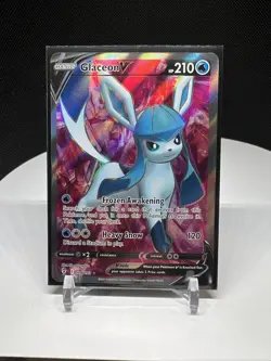 Pokemon TCG Glaceon v Evolving Skies Holo Ultra Rare Full Art Card 174/203 - Image 1