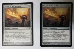 MTG Magic the Gathering Sword of War and Peace New Phyrexia - Image 1