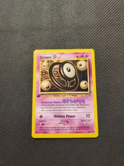 Unown O 69/75 1st Edition Neo Discovery Pokemon NM - Image 1