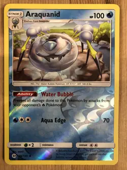 Araquanid - 46/149 - Uncommon - Reverse Holo VLP, English Pokemon Sun & Moon - Image 1