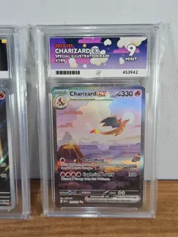 Pokemon Charizard 199/165 Charmeleon 169/165 Charmander 168/165 Ace Graded 9s - Image 4