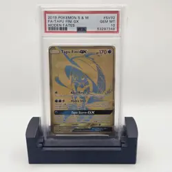 Tapu Fini GX SV92/SV94 Pokemon Hidden Fates Shiny Vault Full Art PSA 10 Holo GX - Image 1