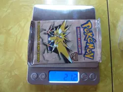 21.2g HEAVY, WOTC Pokemon Fossil Booster Pack Zapdos Art Short Crimp - Image 1