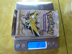 21.2g HEAVY, WOTC Pokemon Fossil Booster Pack Zapdos Art Short Crimp - Image 5